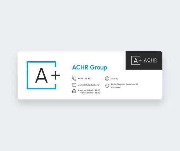 Carte de vizită ACHR Group
