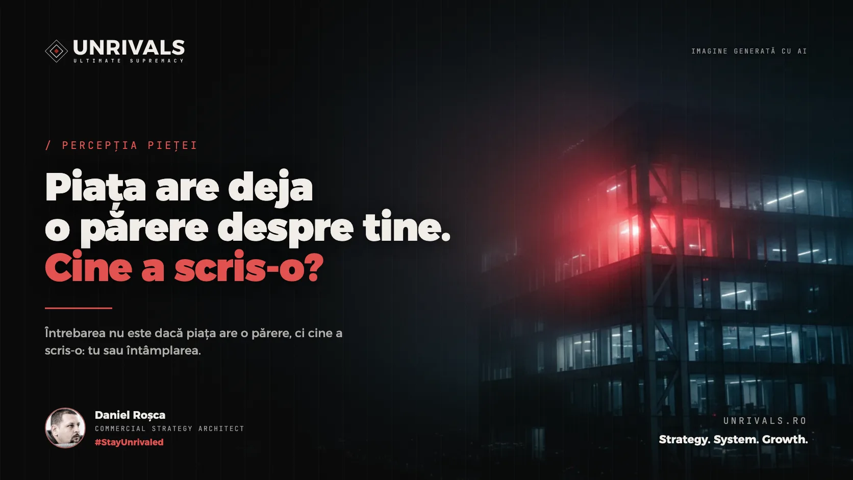Ce crede piața despre tine înainte să îi spui ceva