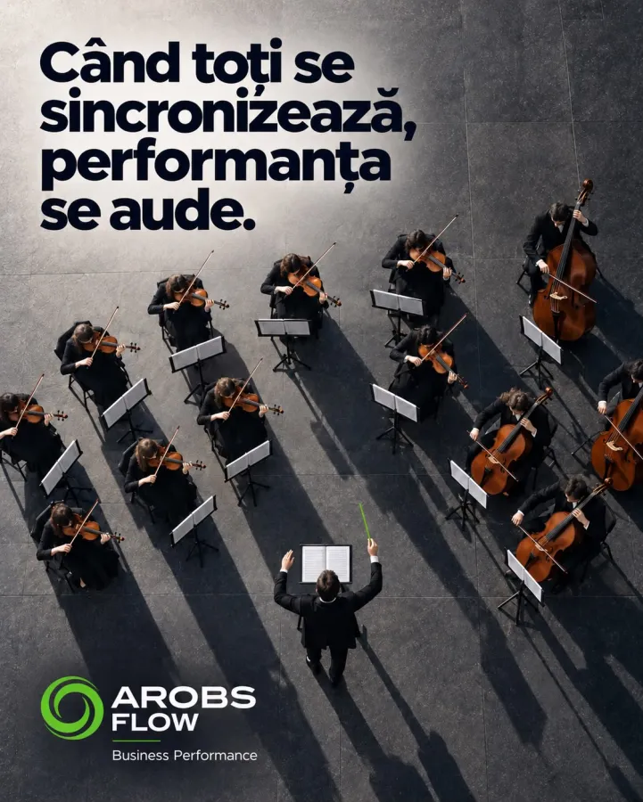 Poster de explorare AROBS: Când toți se sincronizează, performanța se aude.