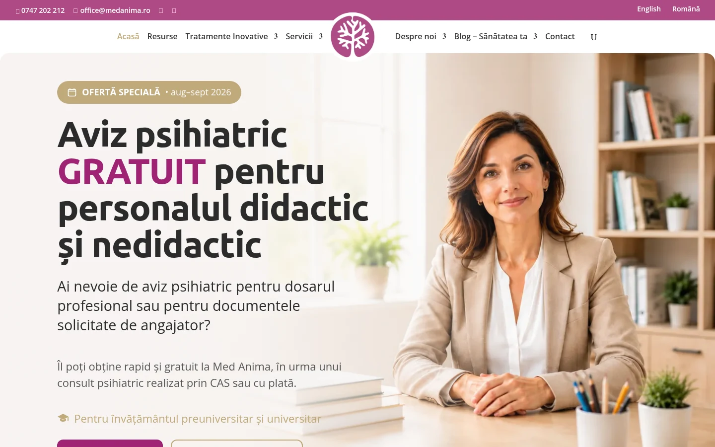 Captură de pe medanima.ro, 24 august 2026