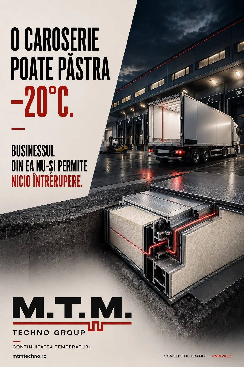 Concept de comunicare M.T.M. Techno Group: o caroserie poate păstra minus douăzeci de grade